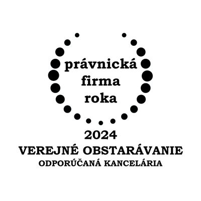 Právnická firma roka 2024 - Verejné obstarávanie